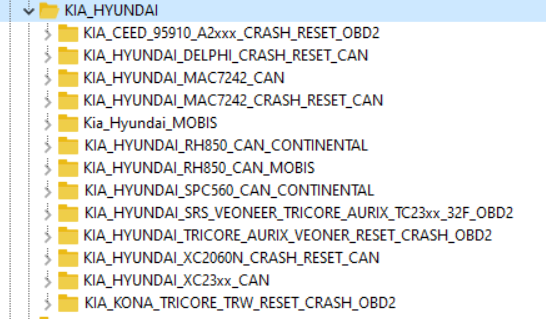 SRS Kia-Hyunai CAN_OBD2_Crash reset_Full