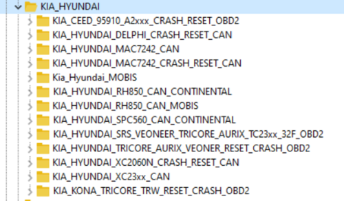 Подробнее о "SRS Kia-Hyunai CAN_OBD2_Crash reset_Full"